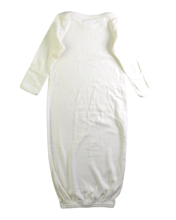 A Ivory Nightgowns from Hanna Andersson in size 3-6M for girl. (Back View)