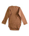 A Brown Long Sleeve Bodysuits from Konges Sløjd in size 12-18M for neutral. (Back View)
