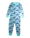 A Blue Onesies from Hanna Andersson in size 3T for neutral. (Front View)