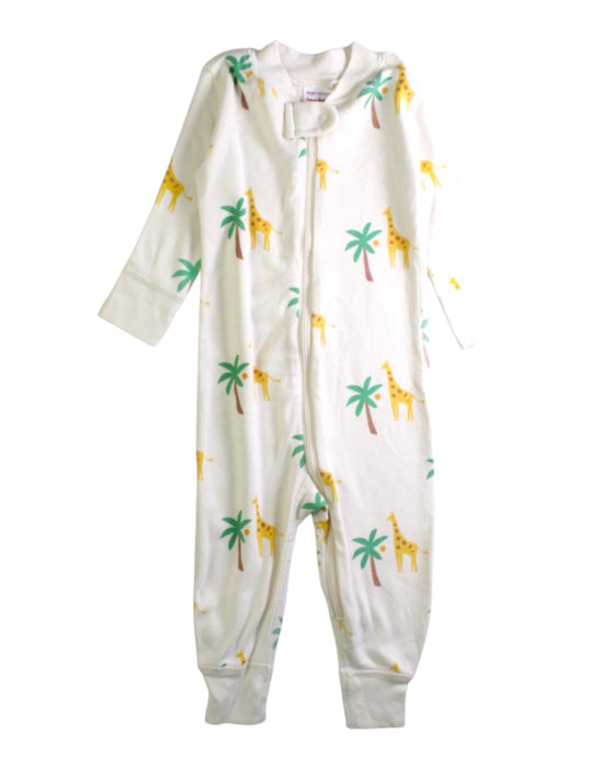 A White Onesies from Hanna Andersson in size 6-12M for neutral. (Front View)