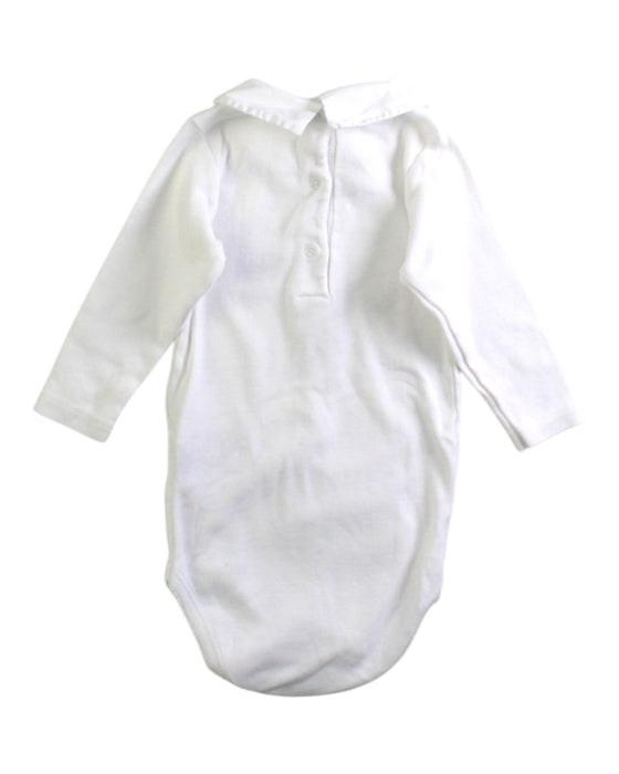 A White Long Sleeve Bodysuits from Bonpoint in size 6-12M for boy. (Back View)