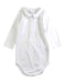 A White Long Sleeve Bodysuits from Bonpoint in size 6-12M for boy. (Front View)