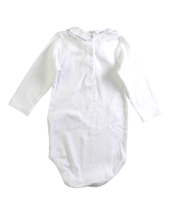 A White Long Sleeve Bodysuits from Bonpoint in size 6-12M for boy. (Back View)