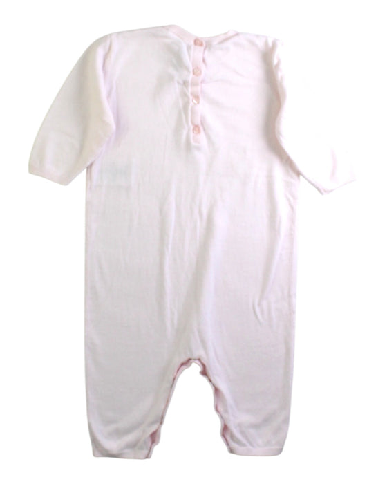 A White Onesies from Bonpoint in size 3-6M for girl. (Back View)