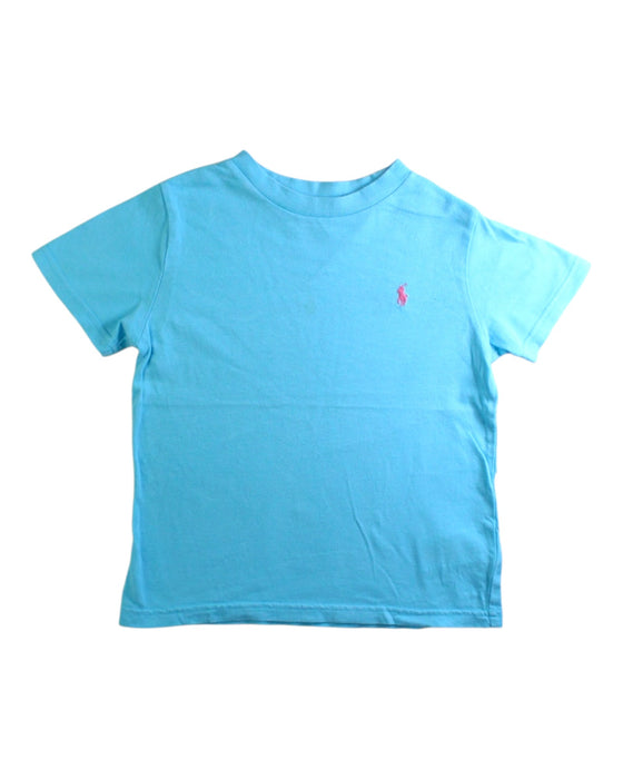 A Blue Short Sleeve T Shirts from Polo Ralph Lauren in size 4T for neutral. (Front View)