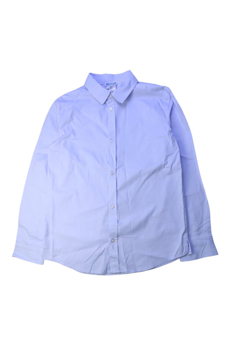 A Blue Long Sleeve Shirts from Jacadi in size 12Y for boy. (Front View)