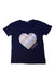 A Navy Short Sleeve T Shirts from Billieblush in size 10Y for girl. (Front View)