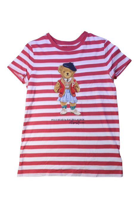A Red Short Sleeve T Shirts from Polo Ralph Lauren in size 12Y for girl. (Front View)