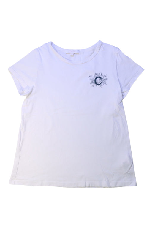 A White Short Sleeve T Shirts from Chloe in size 10Y for girl. (Front View)