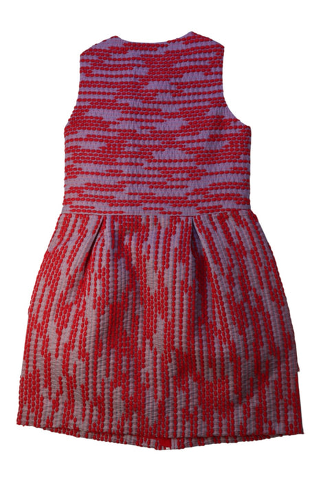 A Red Sleeveless Dresses from I Pinco Pallino in size 8Y for girl. (Back View)