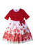 A Red Short Sleeve Dresses from I Pinco Pallino in size 6T for girl. (Front View)
