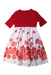 A Red Short Sleeve Dresses from I Pinco Pallino in size 6T for girl. (Back View)