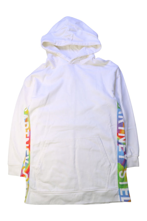 A White Hooded Sweatshirts from Stella McCartney in size 10Y for girl. (Front View)