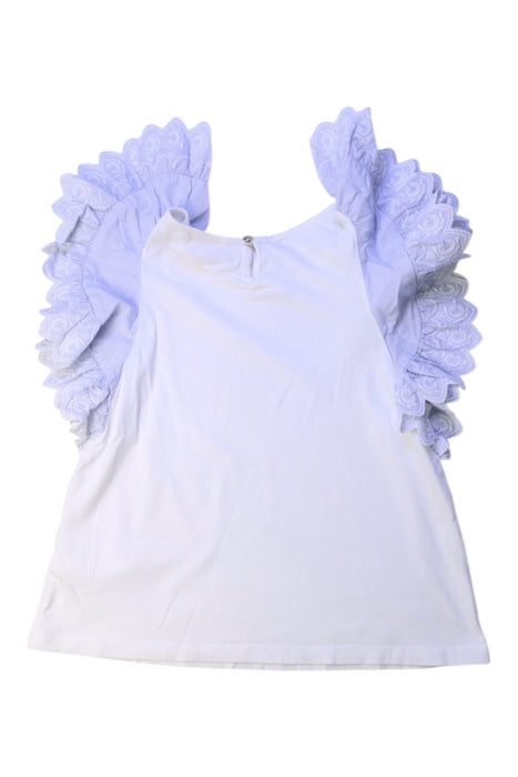 A White Sleeveless Tops from Chloe in size 8Y for girl. (Back View)
