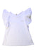 A White Short Sleeve Tops from Chloe in size 8Y for girl. (Front View)