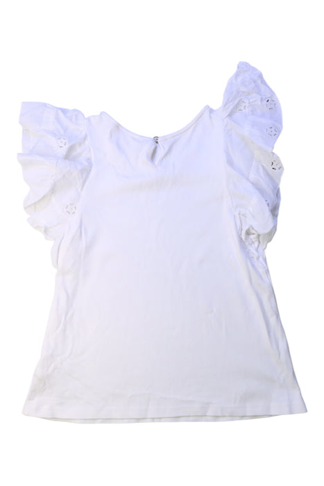 A White Short Sleeve Tops from Chloe in size 8Y for girl. (Back View)