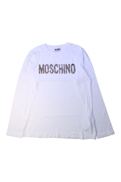 A White Long Sleeve T Shirts from Moschino in size 12Y for neutral. (Front View)