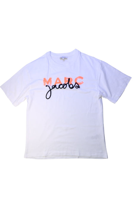 A White Short Sleeve T Shirts from Little Marc Jacobs in size 12Y for girl. (Front View)