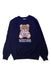A Navy Crewneck Sweatshirts from Moschino in size 12Y for boy. (Front View)