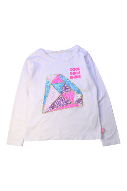 A White Long Sleeve Tops from Billieblush in size 8Y for girl. (Front View)