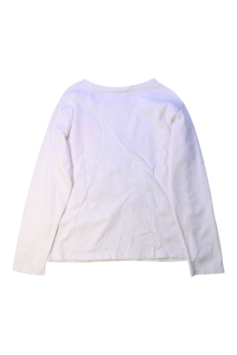 A White Long Sleeve Tops from Billieblush in size 8Y for girl. (Back View)