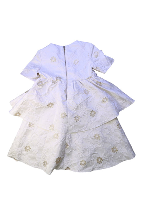 A White Long Sleeve Dresses from I Pinco Pallino in size 6T for girl. (Back View)