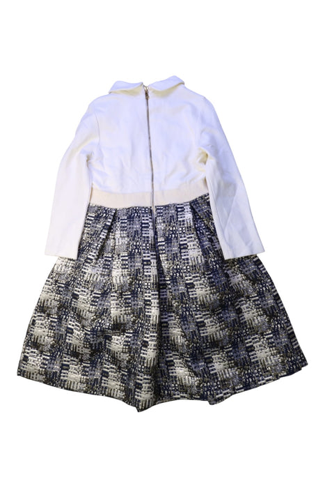 A White Long Sleeve Dresses from I Pinco Pallino in size 8Y for girl. (Back View)