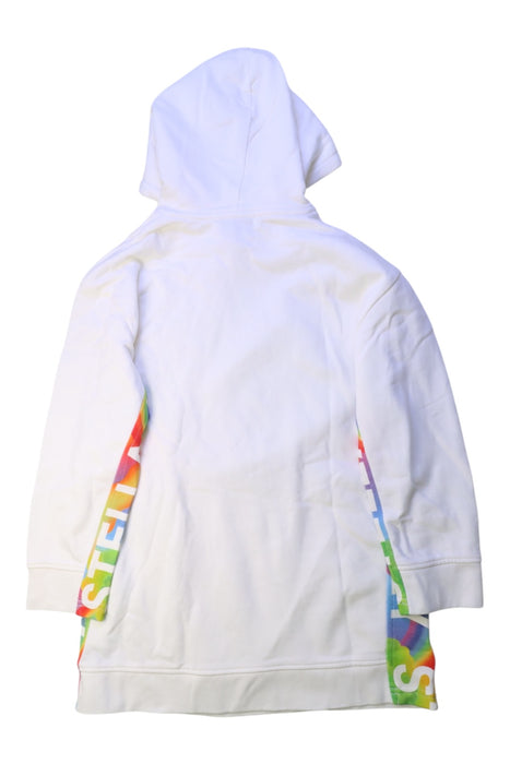 A White Hooded Sweatshirts from Stella McCartney in size 8Y for girl. (Back View)