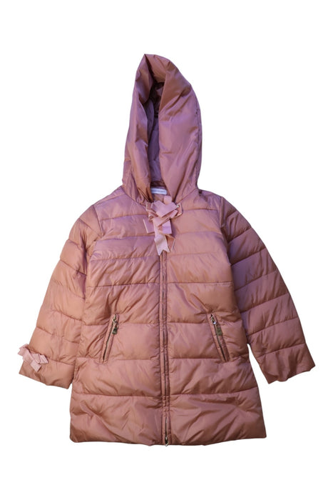 A Pink Puffer/Quilted Coats & Outerwear from I Pinco Pallino in size 4T for girl. (Front View)