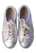 A Silver Sneakers from Golden Goose in size 7Y for girl. (Back View)