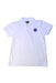 A White Short Sleeve Polos from Shanghai Tang in size 6T for boy. (Front View)