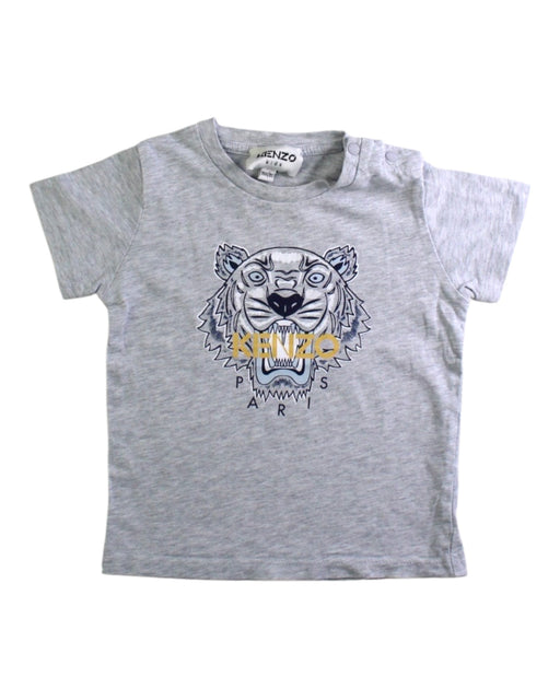 A Grey Short Sleeve T Shirts from Kenzo in size 12-18M for boy. (Front View)