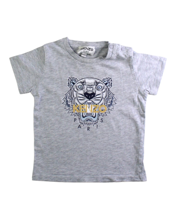 A Grey Short Sleeve T Shirts from Kenzo in size 12-18M for boy. (Front View)