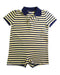 A Navy Short Sleeve Rompers from Ralph Lauren in size 2T for neutral. (Front View)