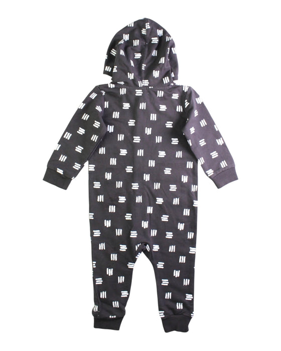 A Black Hooded Sweatshirts from Petit Lem in size 6-12M for boy. (Back View)