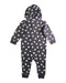 A Black Hooded Sweatshirts from Petit Lem in size 6-12M for boy. (Back View)