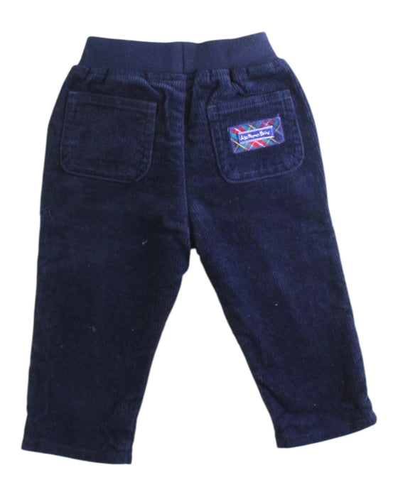 A Navy Casual Pants from Jojo Maman Bébé in size 12-18M for boy. (Back View)