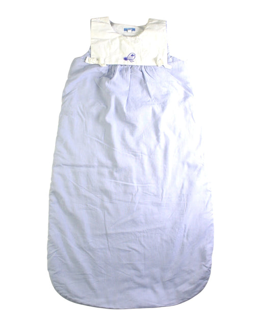 A Blue Sleepsacs from Jacadi in size 6-12M for girl. (Front View)