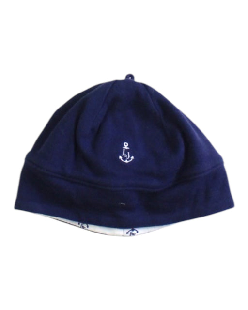 A Navy Winter Hats from Janie & Jack in size 12-18M for boy. (Front View)