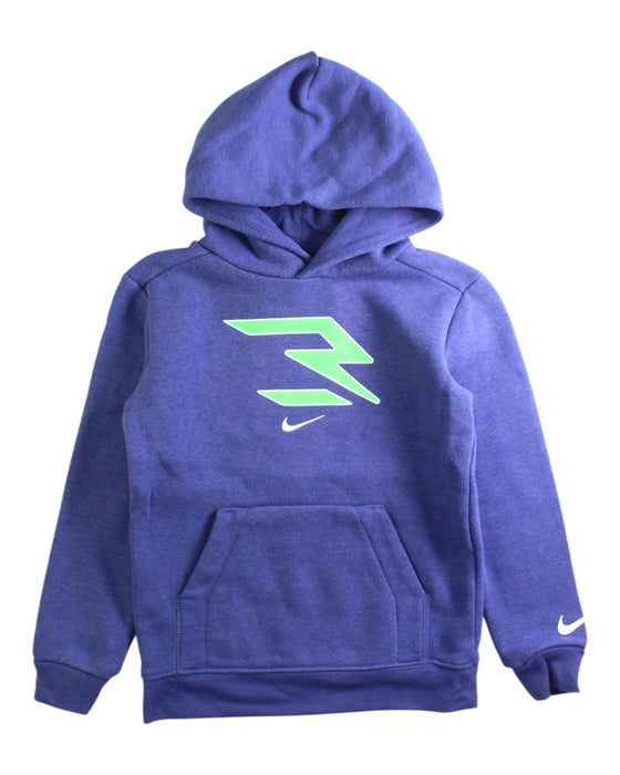 A Blue Hooded Sweatshirts from Nike in size 3T for boy. (Front View)
