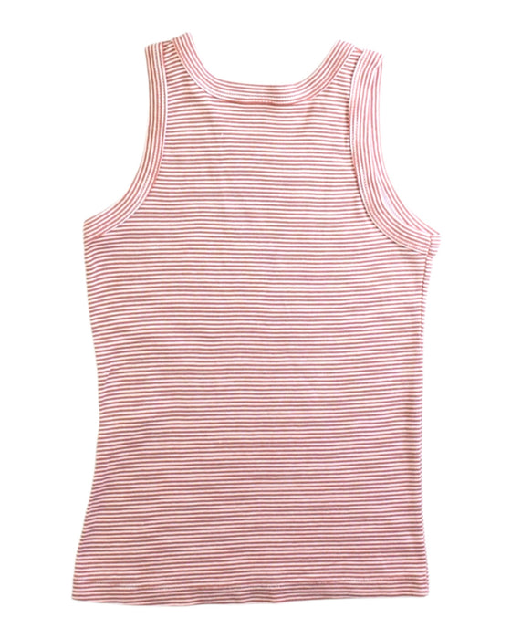 A Red Sleeveless Tops from Petit Bateau in size 2T for boy. (Back View)