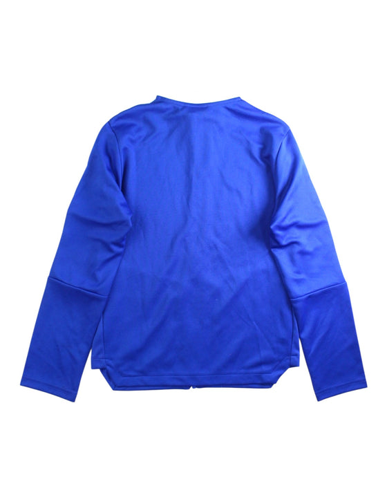 A Blue Lightweight Jackets from Adidas in size 10Y for boy. (Back View)