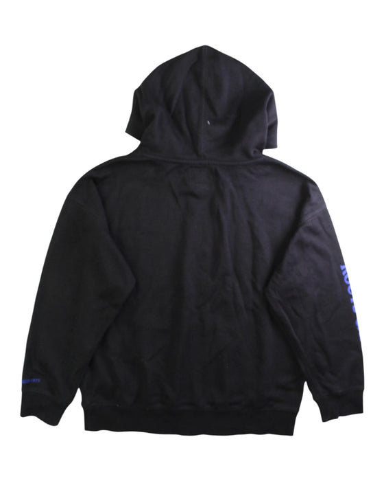 A Black Hooded Sweatshirts from Roots in size 9Y for boy. (Back View)