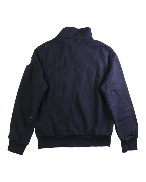 A Black Puffer/Quilted Jackets from Moncler in size 12Y for boy. (Back View)