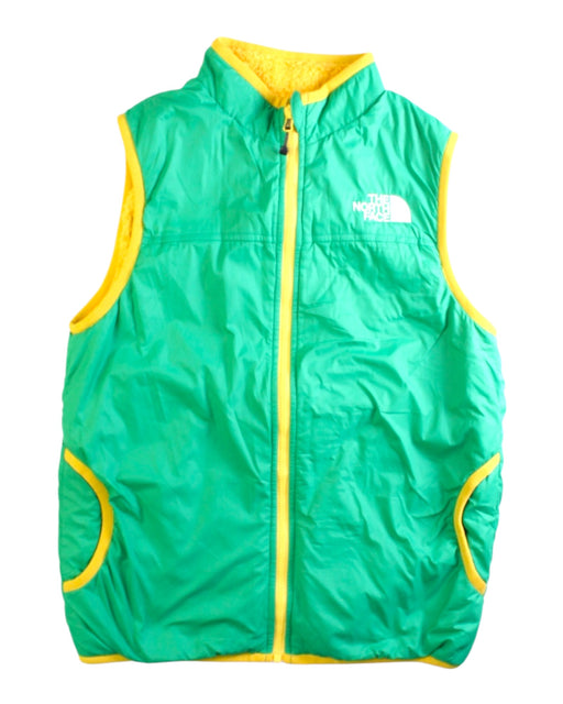 A Green Outerwear Vests from The North Face in size 10Y for neutral. (Front View)