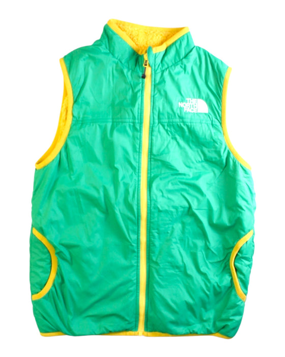 A Green Outerwear Vests from The North Face in size 10Y for neutral. (Front View)