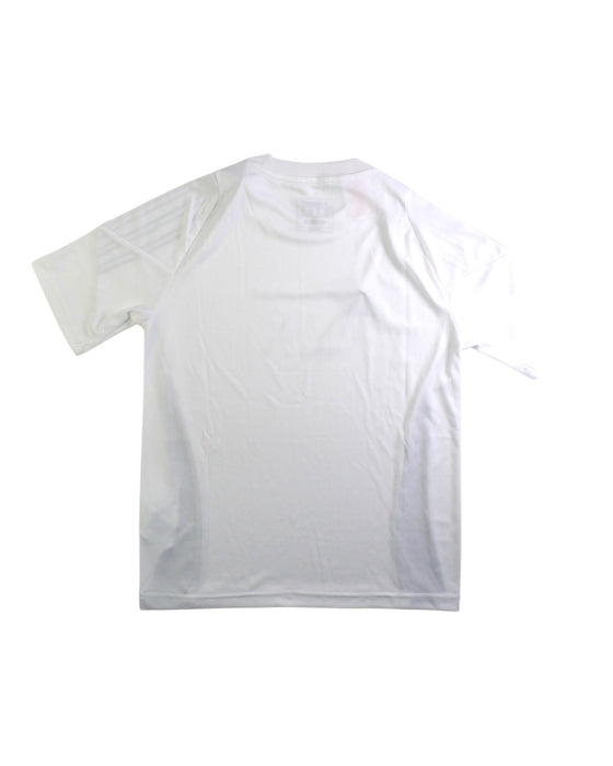A White Active Tops from Adidas in size 9Y for boy. (Back View)