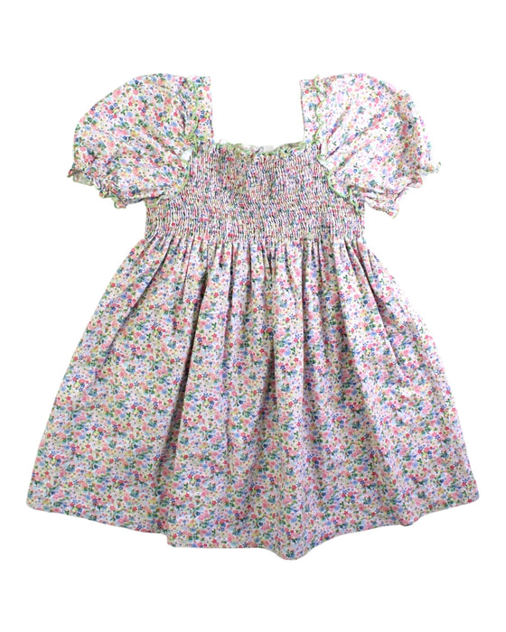 A White Short Sleeve Dresses from Purete du... Bebe in size 5T for girl. (Front View)
