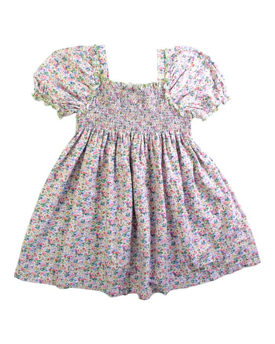 A White Short Sleeve Dresses from Purete du... Bebe in size 5T for girl. (Back View)