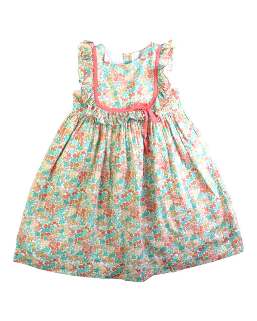 A Multicolour Sleeveless Dresses from Pepa London in size 4T for girl. (Front View)
